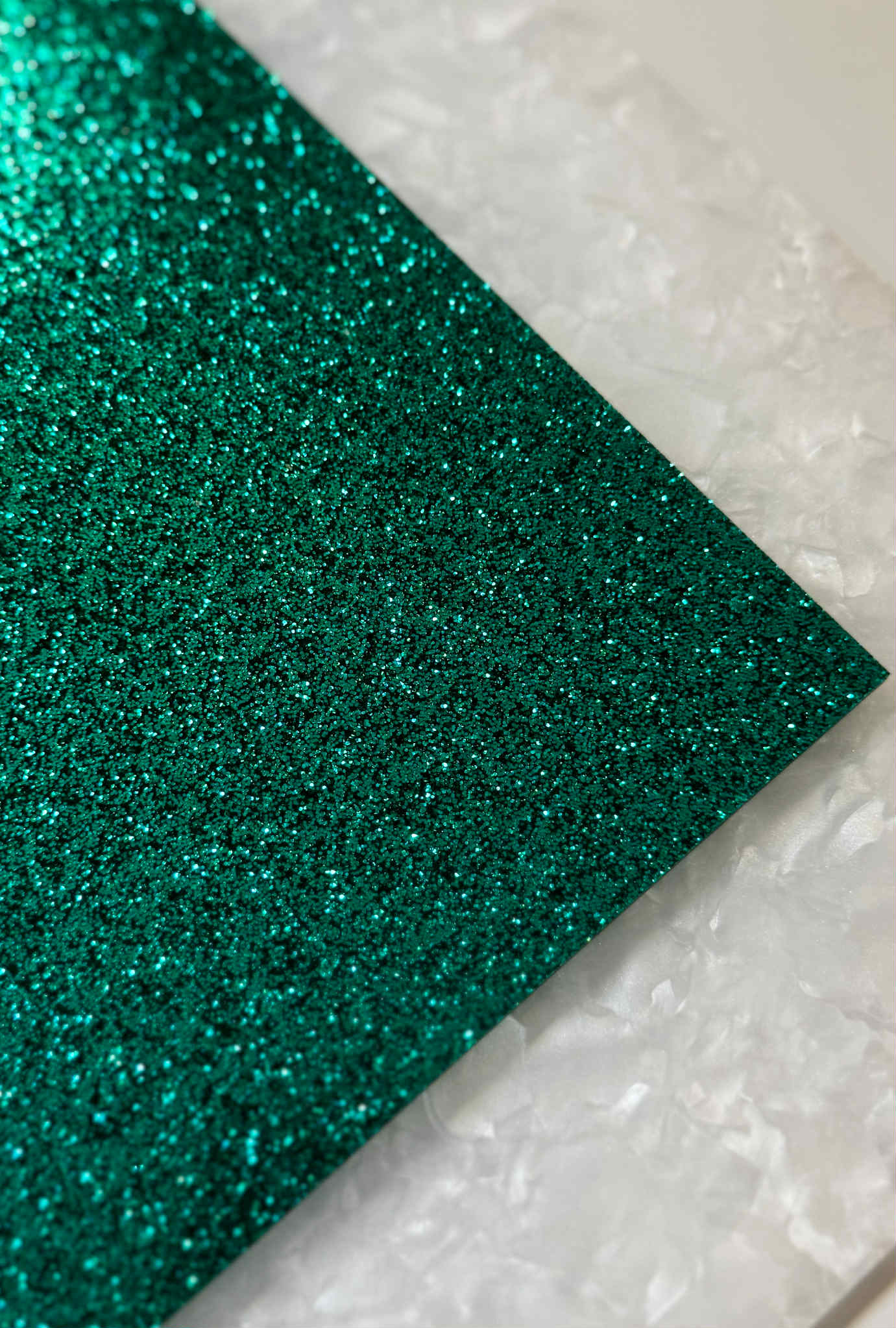 1/8" Teal Glitter Cast Acrylic Sheet