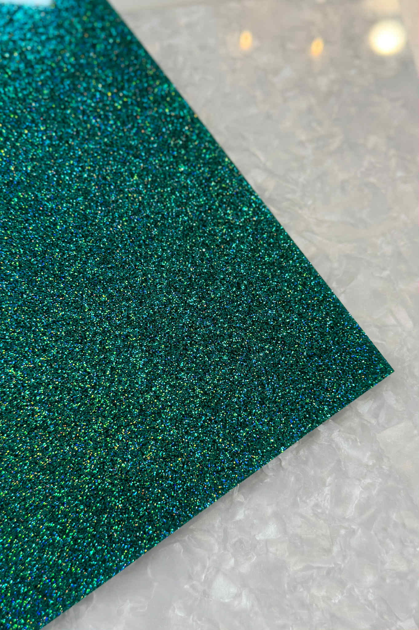 1/8" Emerald Glitter Cast Acrylic Sheet
