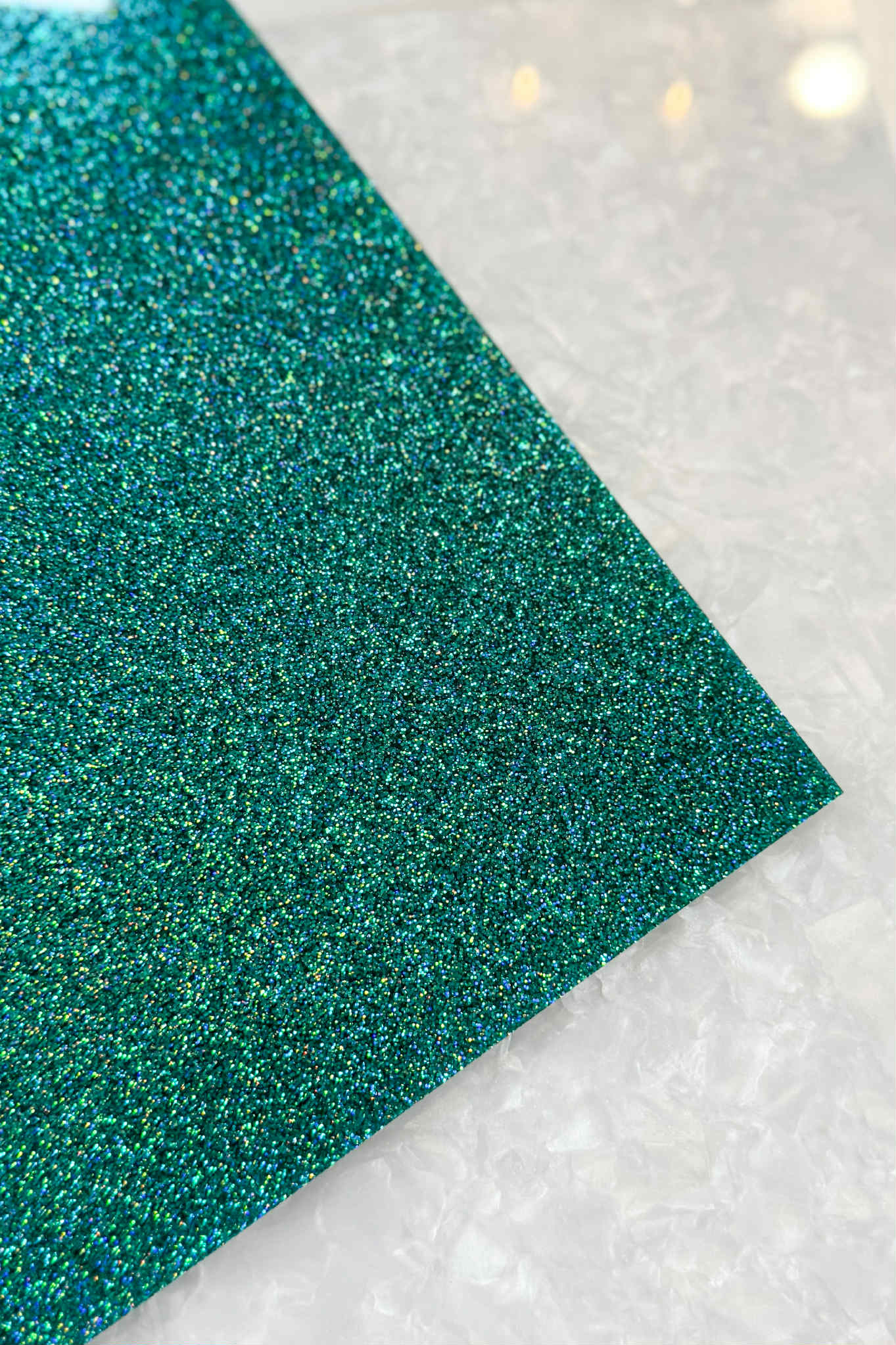 1/8 " Aqua Glitter Cast Acrylic Sheet