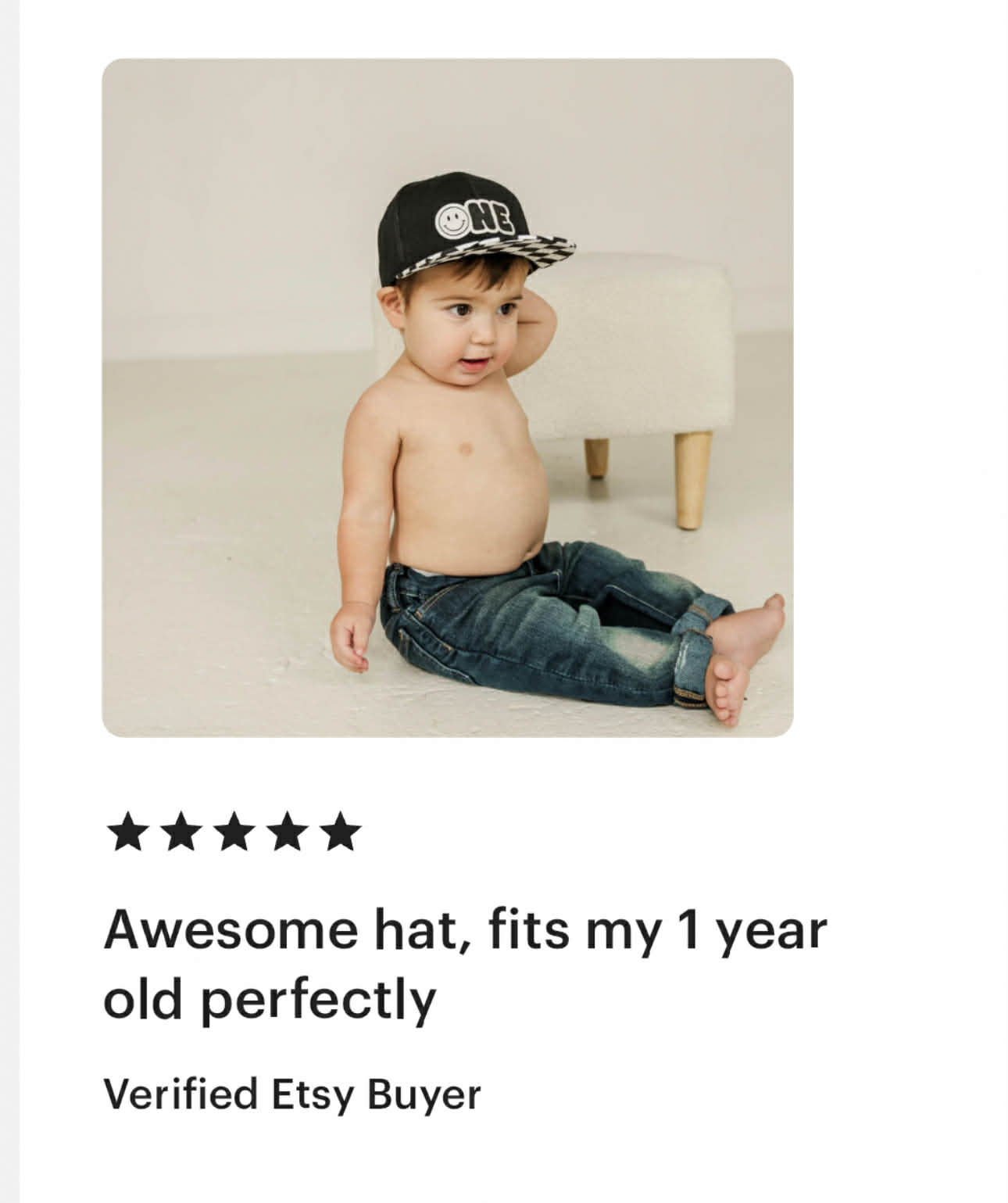 Children's Black Checkered Snapback