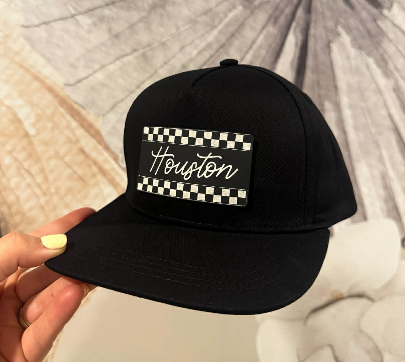 Children's Black Snapback