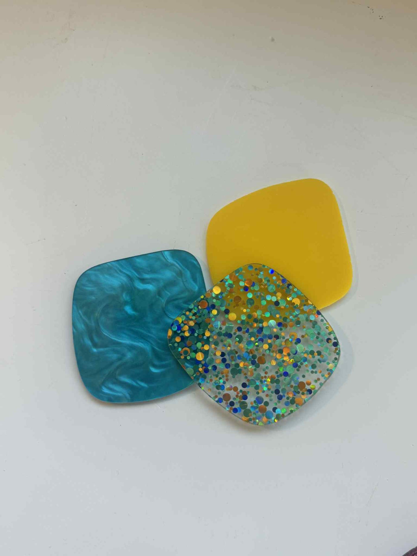 1/8" Blue Lagoon Dots Cast Acrylic