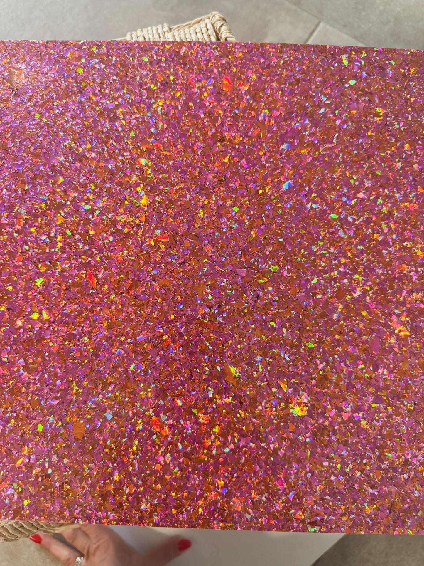 1/8" Coral Crush Confetti Cast Acrylic