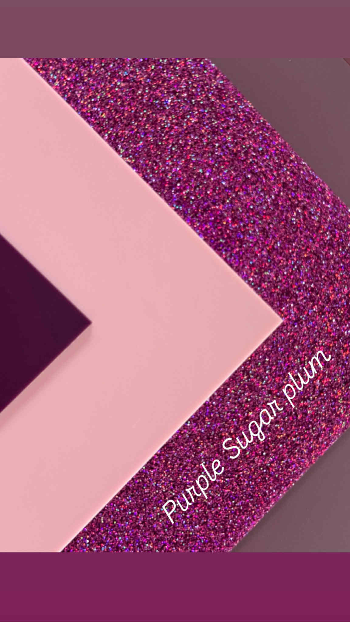 1/8" Purple Sugar Plum Glitter Cast Acrylic Sheet