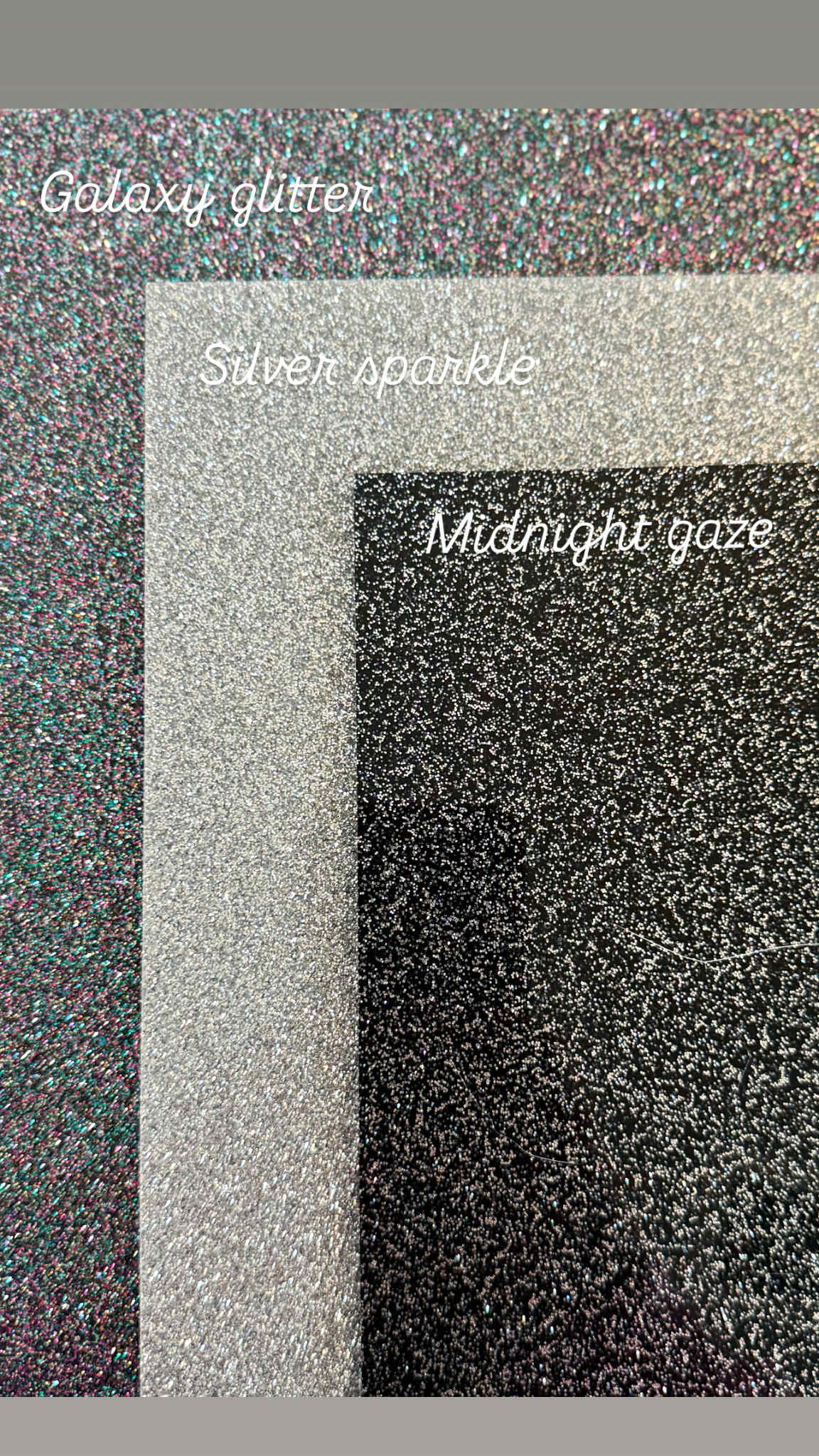 1/8" Silver Sparkle Glitter Cast Acrylic Sheet