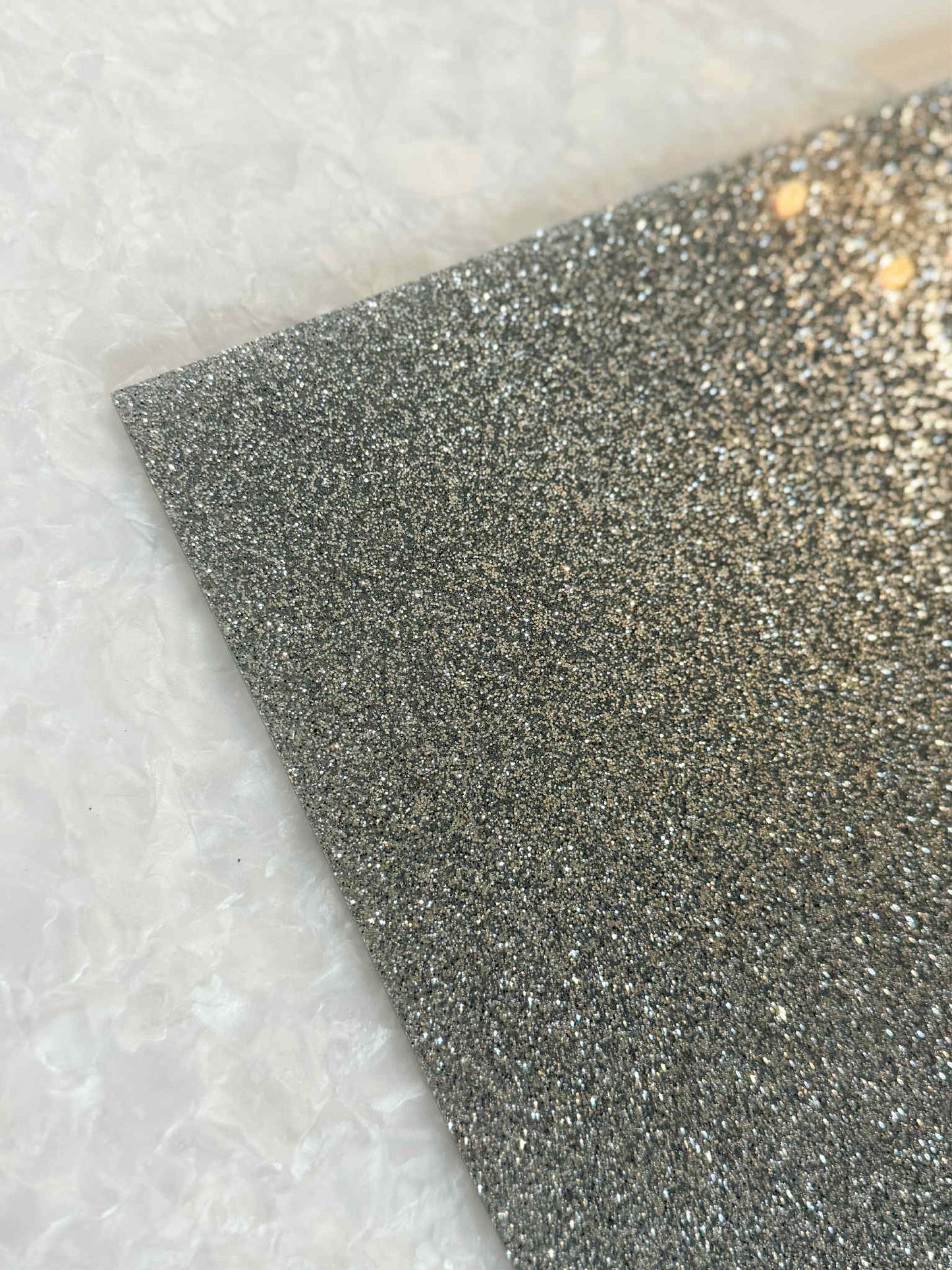 1/8" Silver Sparkle Glitter Cast Acrylic Sheet