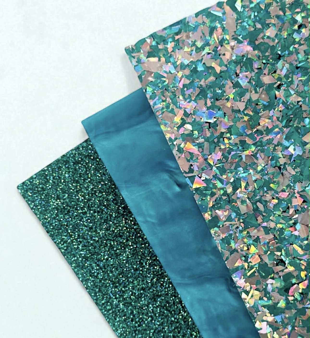 1/8" Teal Glitter Cast Acrylic Sheet