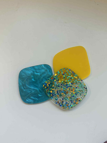 1/8" Blue Lagoon Dots Cast Acrylic