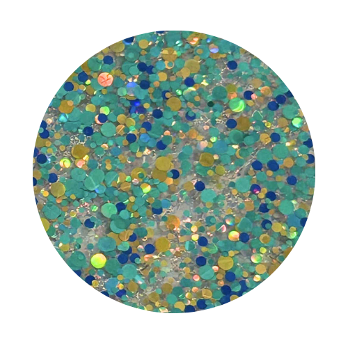 1/8" Blue Lagoon Dots Cast Acrylic