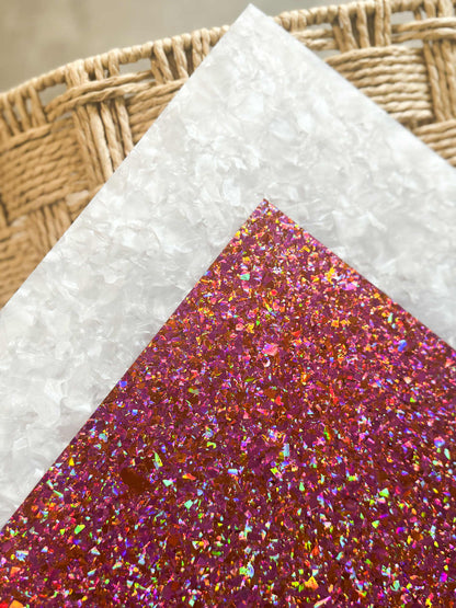 1/8" Coral Crush Confetti Cast Acrylic