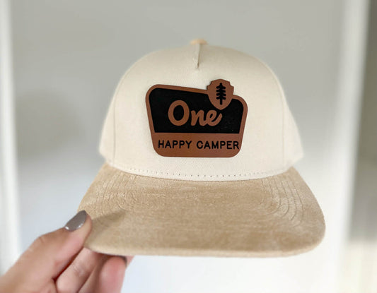 Children's Cream Suede Snapback