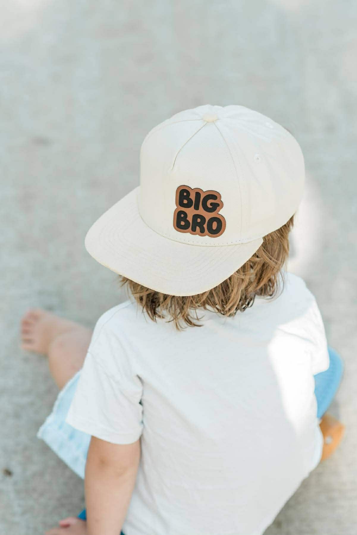 Children's Cream Suede Snapback