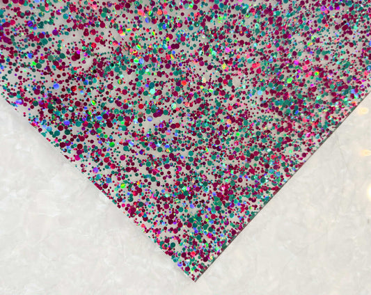1/8" Purple Tropical Dots Cast Acrylic