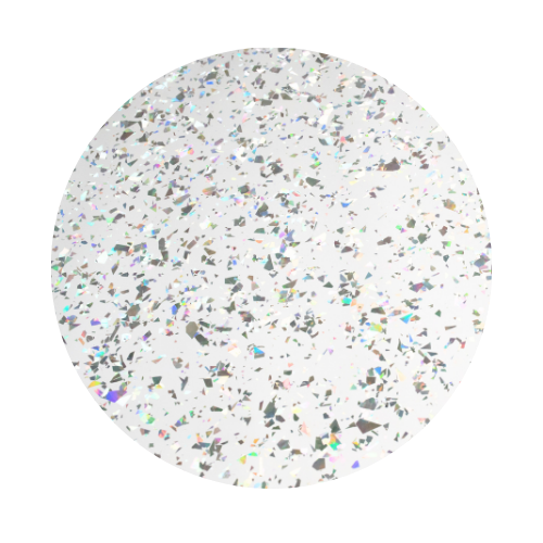 1/8" Silver Sparkle Cast Acrylic