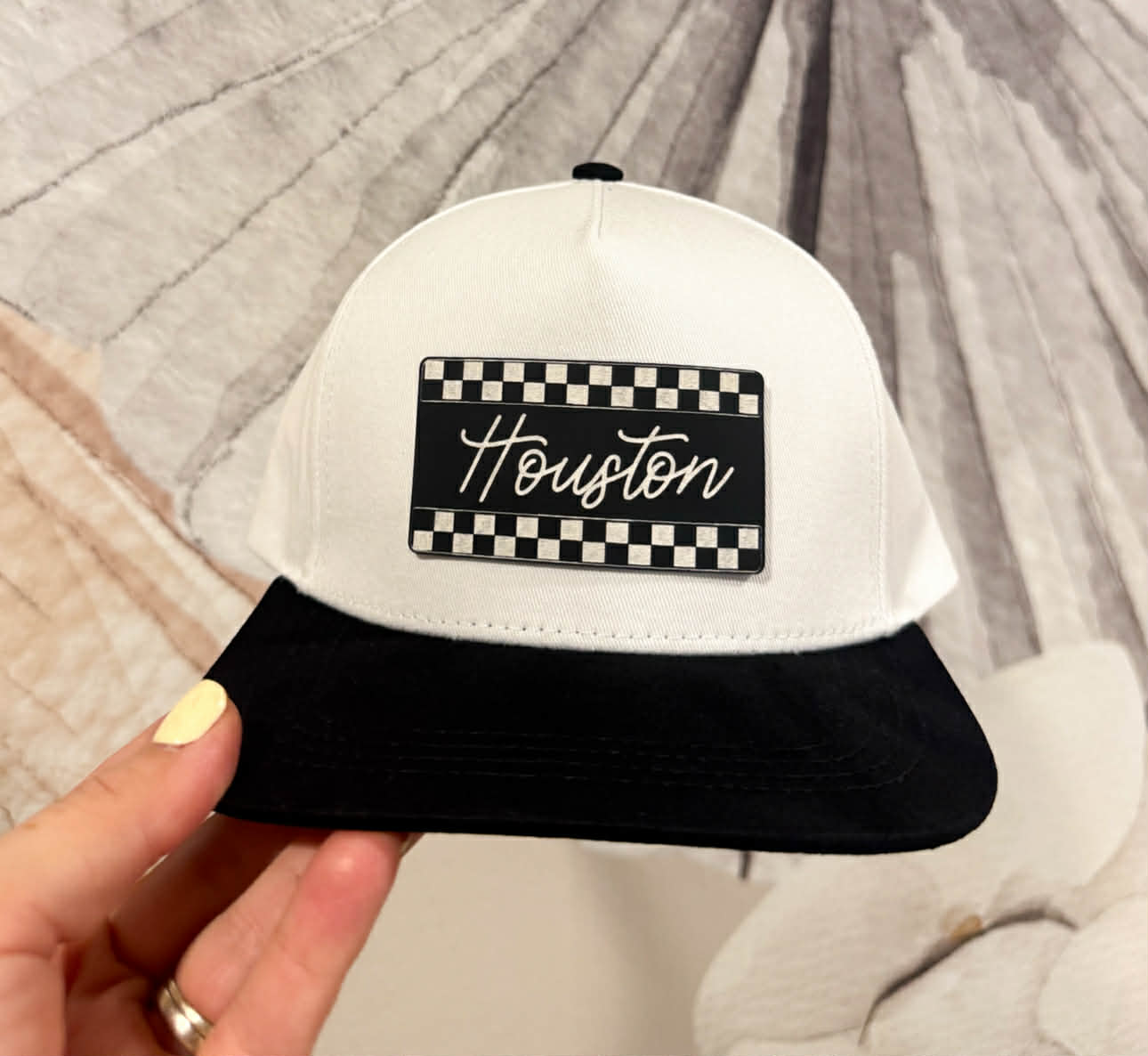 Children's White/Black Snapback